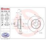 51 481 022 Bremsscheibe VA | FORD Sierra 82 | 09.5134.10