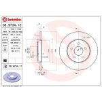 51 482 010 Bremsscheibe HA | FORD Mondeo,JAGUAR X-Type 00 | 08.9734.11