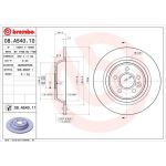 51 482 015 Bremsscheibe HA | FORD Mondeo,Kuga,S-Max,Galaxy 06 | 08.A540.11