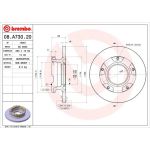 51 482 018 Bremsscheibe HA mit ABS Ring | FORD Transit 06 | 08.A730.20