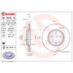 52 481 020 Bremsscheibe VA | ROVER 75,MG ZT 99 | 09.7879.10