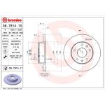 52 481 022 Bremsscheibe VA | LAND ROVER Freelander 98 | 08.7814.10