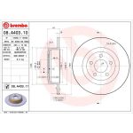 52 482 034 Bremsscheibe HA | CHRYSLER 300 C 04 | 08.A403.11