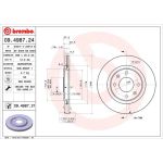 70 481 011 Bremsscheibe VA | CITROEN ZX,BX,Xsara,PEUG 86 | 09.4987.21