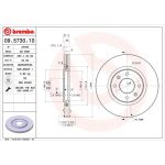 70 481 017 Bremsscheibe VA | CITROEN Xsara,Xantia,PEUGEOT 93 | 09.5730.10