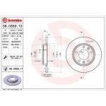 71 482 019 Bremsscheibe HA | PEUGEOT 308 13 | 08.C659.11