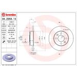 72 481 013 Bremsscheibe VA | RENAULT Twingo,Clio,Megane,19,21 81 | 08.2958.14