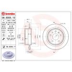 75 482 003 Bremsscheibe HA | SAAB 9-5 99 | 08.8305.11