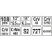 Steckschlüsselsatz L Typ2 1/2 + 1/4 108-Tlg | YT-38791