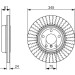 11 482 058 Bremsscheibe HA | BMW E60,E61,E63,E64 03 | 0 986 479 729