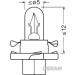 B8,4d Osram | 12V 1,12W BX8,4D Oran | PLASTIKSOCKEL | 2473MFX6