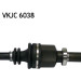 SKF Antriebswelle | VKJC 6038