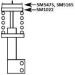 Lager - Radaufhängung. Volvo P. 850, S70, S80 2,0-3,0 06,91-08,07 Le/Pr | SM5165