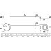 BGS Ratschenring-Maulschlüssel | abwinkelbar | SW 10 mm | 6710