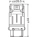 P27/7W Osram | LED White 6000K 12V | LEDriving | 3157DWP-02B