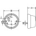 SAW Schlußleuchte D80mm rot | Diverse | 2SA 001 259-751