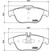 BREMBO Bremsklötze HA | MERCEDES W204/X204 07 | P 50 104