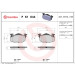 BREMBO Bremsklötze VA | CITROEN AX, Saxo PEUGEOT 106 86-04 | P 61 044