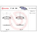 BREMBO Bremsklötze VA | FORD Focus II 10 | P 24 161