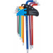 BGS Torx Winkelschlüssel-Satz Multicolour extra lang mit Kugelkopf | 74468