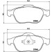 BREMBO Bremsklötze VA | RENAULT Espace, Laguna 01-07 | P 68 032