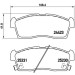 BREMBO Bremsklötze VA | CITROEN C-Zero,PEUG,MITS 10 | P 61 108