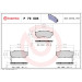 BREMBO Bremsklötze VA | SUBARU Justy SUZUKI Swift 83-05 | P 79 005