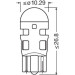 W5W Osram | LED Red 12V | LEDriving | 2825DRP-02B