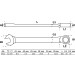 BGS Ratschenring-Maulschlüssel | abwinkelbar | SW 11 mm | 6711