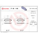 BREMBO Bremsklötze VA | CITROEN,FIAT,PEUGEOT 06 | P 61 118