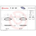 BREMBO Bremsklötze VA | FIAT 500 FORD Ka 08 | P 23 107