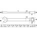 BGS Ratschenring-Maulschlüssel | abwinkelbar | SW 14 mm | 6714