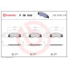 BREMBO Bremsklötze VA | KIA Cerato 04-09 | P 30 042