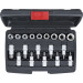 BGS Bit-Einsatz-/Steckschlüssel-Satz | Antrieb Innensechskant 12,5 mm (1/2"""") | T-Profil (für Torx)/E-Profil | 19-tlg | 95100