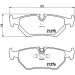 BREMBO Bremsklötze HA | FIAT Ulysse 94-02 | P 23 062