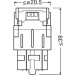 W21/5W Osram | LED Red Rot 12V | LEDriving | 7515DRP-02B