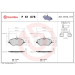 BREMBO Bremsklötze VA | CITROEN C5, C6 PEUGEOT 407, 607 05-12 | P 61 078