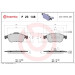 BREMBO Bremsklötze VA | ALFA Giulietta 10 | P 23 148