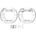 Satz Bremsbacken Fiat T. Punto Ii 09/99 - (180X32mm / Mit Abs) | 84054401 Satz Bremsbacken Fiat T. Punto Ii 09/99 - (180X32mm / Mit Abs) | 84054401