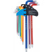 BGS Torx Winkelschlüssel-Satz Multicolour | extra lang | Kugelkopf | 9-tlg. | 74465