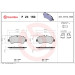 BREMBO Bremsklötze HA | FORD Toureno, Transit 12 | P 24 160