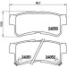 BREMBO Bremsklötze HA | SSANGYONG Musso/Korando 00 | P 15 009