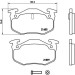 BREMBO Bremsklötze HA | RENAULT Clio/19 90 | P 68 018