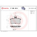 BREMBO Bremsklötze HA | AUDI A4, A6, 80, 100, 200 86-00 | P 85 013