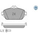 Bremsbelagsatz Db P. W205/S205 1.6 14 | 025 220 3119/PD