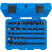 BGS Bit-Einsatz- und Steckschlüssel-Einsatz-Satz | E-Profil / T-Profil (für Torx) / T-Profil (für Torx) mit Bohrung / TP-Profil (für Torx Plus) | 52-tlg | 9839