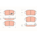 Bremsklötze VA | TOYOTA Corolla,IQ,Prius 01 | GDB3317