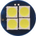 LED Glassockel W5W W2,1x9,5d 16x 3030 SMD Weiß T10 Canbus