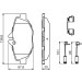 Bremsklötze | MERCEDES E-Klasse | 0 986 494 647