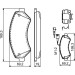 Bremsklötze | FIAT | 0 986 494 580